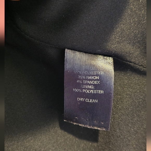 WHBM peplum short jacket ruffled collar twist on a classic sz 0 - Picture 11 of 13